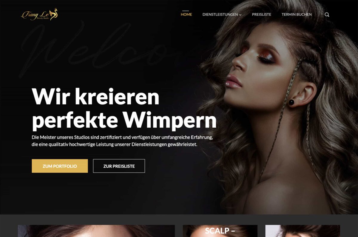 le beauty studio homepage banner