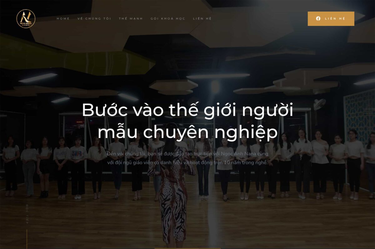 nana model academy homepage banner