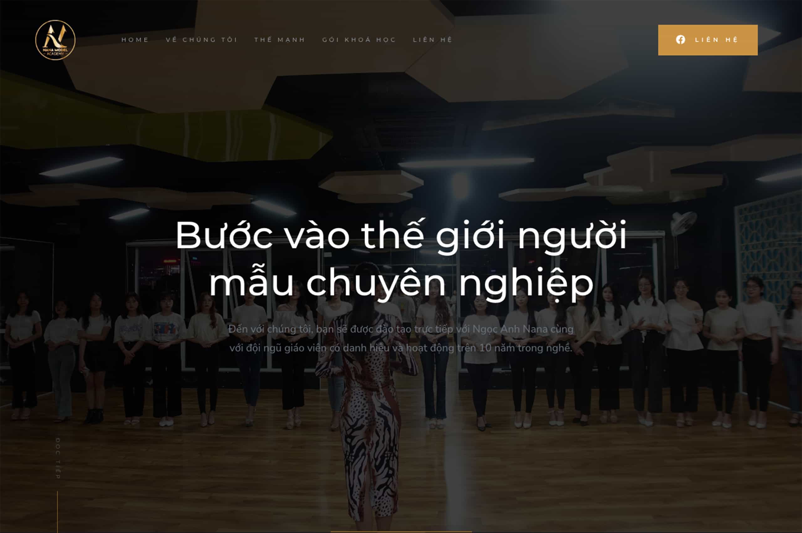 nana model academy homepage banner