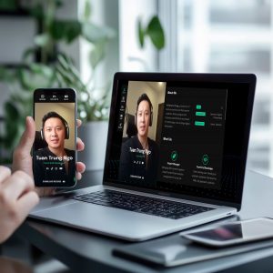 tuantrungngo web design on desktop and mobile